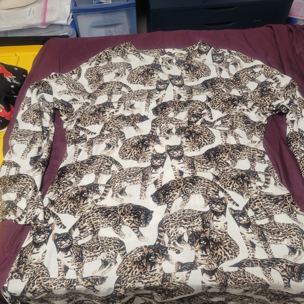H&M Cheetah Leopard Cat Print Dress - Like New Mod Style Dress